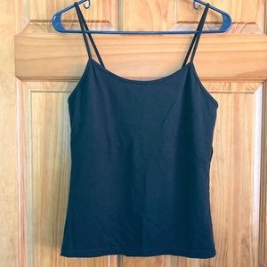 Women’s Blue Brand size medium (8-10) gently used black camisole